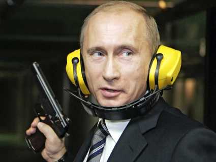Putin practicando tiro