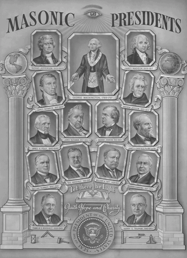 Algunos Presidentes masones de EEUU