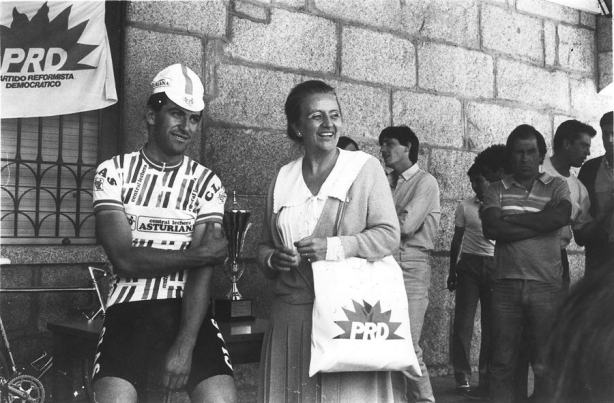Entre los actos de su campaña electoral, el PRD patrocinó una carrera ciclista en un pueblo con enorme tradición ciclista como Galapagar.